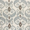 Select Colour Code Variant: 5597 INDO IKAT - CHOCOLATE AND DOVE ON LINEN