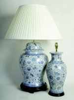 Chinese Blue and White Lamps