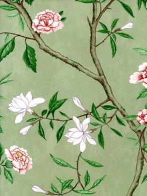 ZOFFANY BROCATELLO - BROWN WALLPAPER