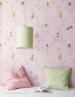 JANE CHURCHILL MEADOW FLOWER FAIRIES WALLPAPER