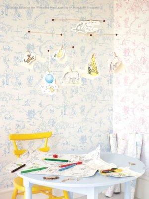 JANE CHURCHILL ONE HUNDRED ACRE WOOD MAP WALLPAPER