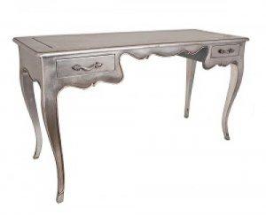 LIMOGES CONSOLE TABLE SILVER LEAF