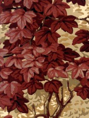 ZOFFANY RICHMOND PARK - RED WALLPAPER