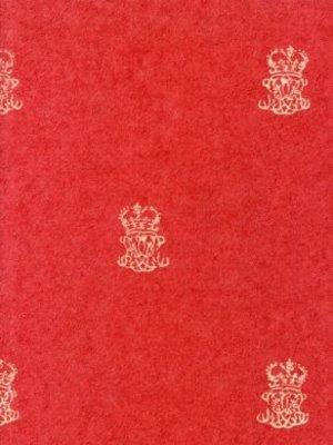 ZOFFANY END PAPER - RED WALLPAPER