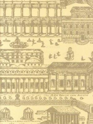 ZOFFANY ROME - PARCHMENT/GOLD WALLPAPER