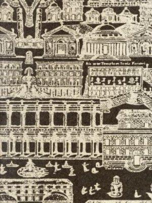 ZOFFANY  ROME - CHARCOAL/GILVER WALLPAPER