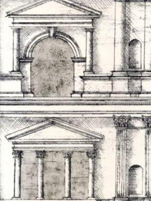 ZOFFANY FACADE - CHALK/CHARCOAL WALLPAPER