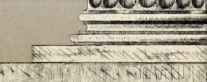 ZOFFANY INTAGLIO BASE - STONE/CHARCOAL WALLPAPER