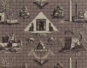 BRAQUENIE MONUMENTS D'EGYPTE FABRIC