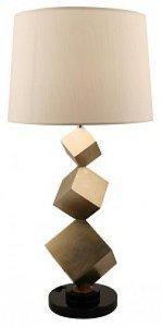 BRONZE CUBE TABLE LAMP