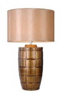 BRONZE TABLE LAMP & SHADE