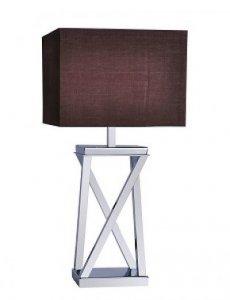 NICKEL TABLE LAMP & SQUARE SHADE