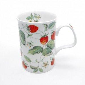 ROY KIRKHAM BONE CHINA | ALPINE STRAWBERRY CREAM LANCASTER MUGS