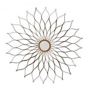 FLOWER MIRROR - METAL FRAME