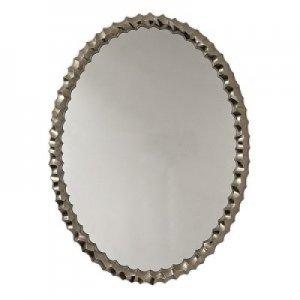 OVAL SILVER FRAMED MIRROR