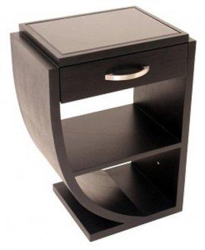 BLACK CURVE SIDE TABLE LEFT