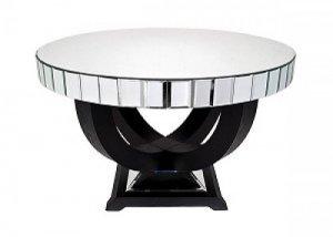 ROUND MIRRORED DINING TABLE