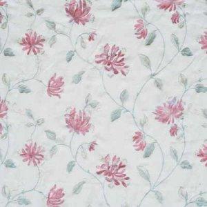 GP & J BAKER HONEYSUCKLE EMBROIDERY LINEN FABRIC