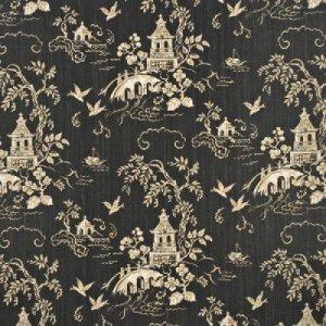 GP & J BAKER CHINESE BRIDGES FABRIC