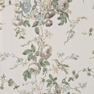 GP & J BAKER ROSES & HUMMINGBIRD WALLPAPER