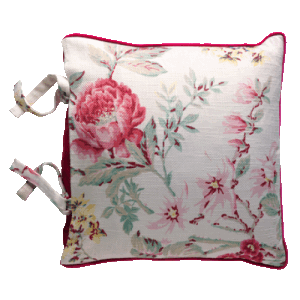 Botanist Ivory Tie Top Cushion