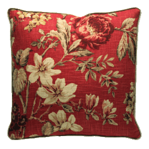 Botanist Red Cushion