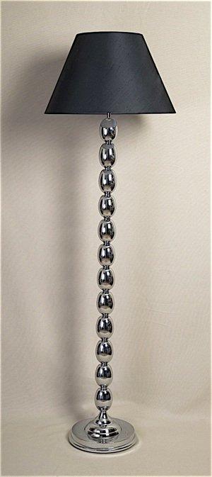 ALEXANDERS 120CM CHROME EGG FLOOR LAMP