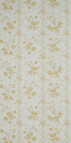 SANDERSON FLORAL STRIPE WALLPAPER