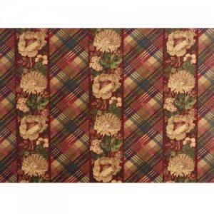 MULBERRY ANCIENT FLORAL VELVET  FABRIC