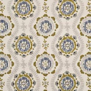 MULBERRY OTTOLINE EMBROIDERY LINEN  FABRIC