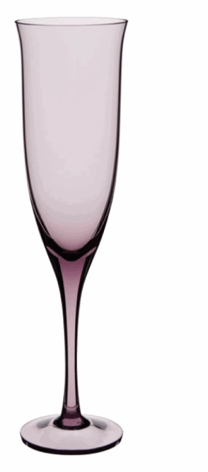 DARTINGTON CRYSTAL AURA MULBERRY FLUTE