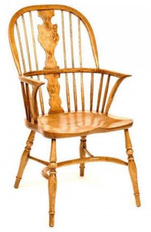 PIPPY OAK SPLAT WINDSOR ARMCHAIR