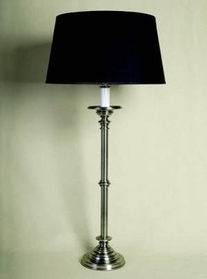 ALEXANDERS 64CM PEWTER CHURCH COLUMN LAMP