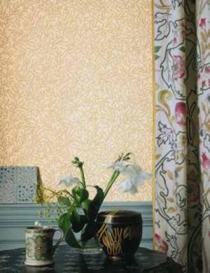 WILLIAM MORRIS LILY LEAF WALLPAPER