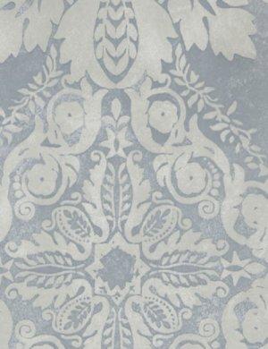 ZOFFANY MEDEVI SILVER WALLPAPER