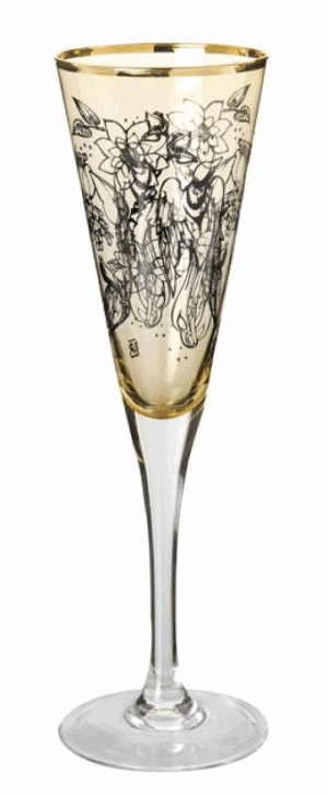 DARTINGTON CRYSTAL LLB FABULOUS FLUTES PARADISE (AMBER)