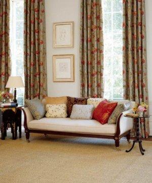 COLEFAX AND FOWLER ORIENTAL POPPY FABRIC