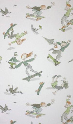 OSBORNE & LITTLE SKATEBOARDER'S WALLPAPER