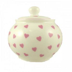 ROY KIRKHAM FINE BONE CHINA | PINK HEARTS SUGAR BOWL