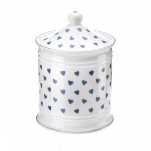 ROY KIRKHAM FINE BONE CHINA | BLUE HEARTS SET OF 2 COTTON JAR