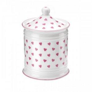 ROY KIRKHAM FINE BONE CHINA | PINK HEARTS SET OF 2 COTTON JAR