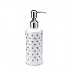 ROY KIRKHAM FINE BONE CHINA | BLUE HEARTS SET OF 2 SOAP DISPENSER