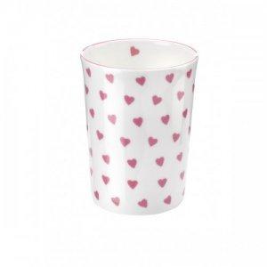 ROY KIRKHAM FINE BONE CHINA | PINK HEARTS SET OF 2 TUMBLERS