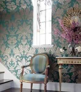 Thibaut Damask Resource Vol II Adler Damask Wallpaper