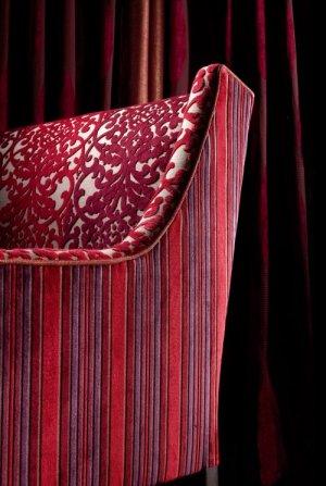 Nina Campbell Belzoro Voluta Stripe Fabric