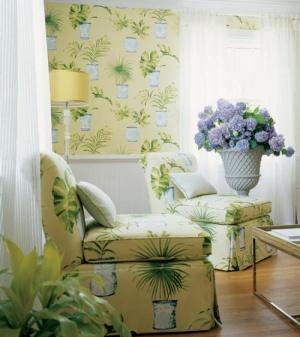 Thibaut Waterlily Baja Fabric