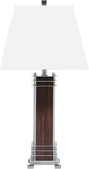 Balfour Table Lamp Zebrano