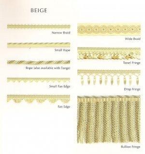 COLEFAX AND FOWLER PAVILION TRIMMINGS BEIGE