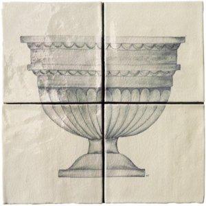 MARLBOROUGH TILES CLASSICAL POTS 4 PANEL TILES