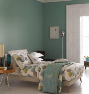 Sanderson Dandelion Clocks Chaffinch Quilted Throw